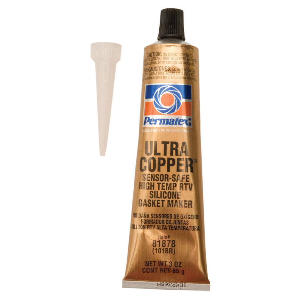 Permatex Ultra Copper Maximum Temperature RTV Silicone 3 oz. #81878 ...